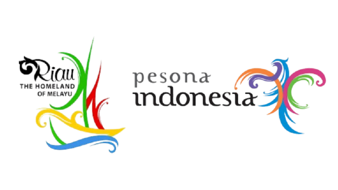 Logo Pesona Indonesia dan Dinas Pariwisata Riau